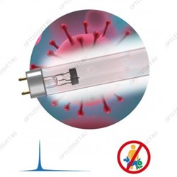 UV-С ДБ 15 Т8 G13 Бактерицидная ультрафиолетовая лампа T8/15W ЭРА